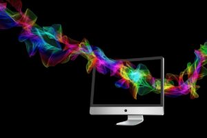 Computer effects through screen