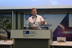 Stephen Longshaw discussing CoSeC at Energy Efficient Workshop, Sept 2025