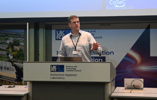 Stephen Longshaw discussing CoSeC at Energy Efficient Workshop, Sept 2025