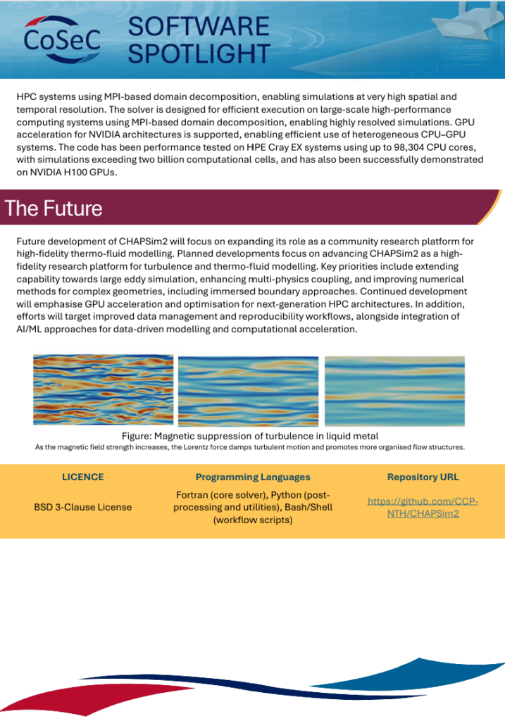 CHAPSim2 software spotlight page 2