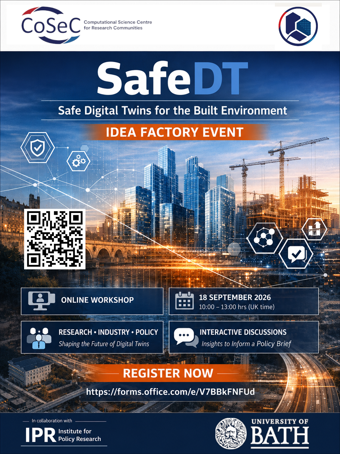 SafeDT Idea Factory Event Poster