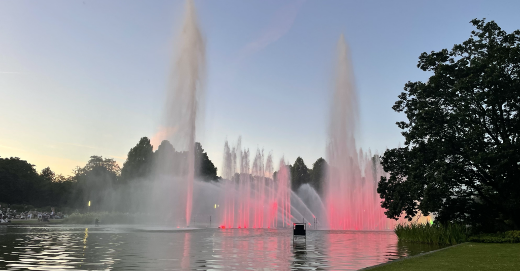 Light lake show at Hamburg